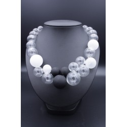 Collier en Grosses Perles de Verre de Murano